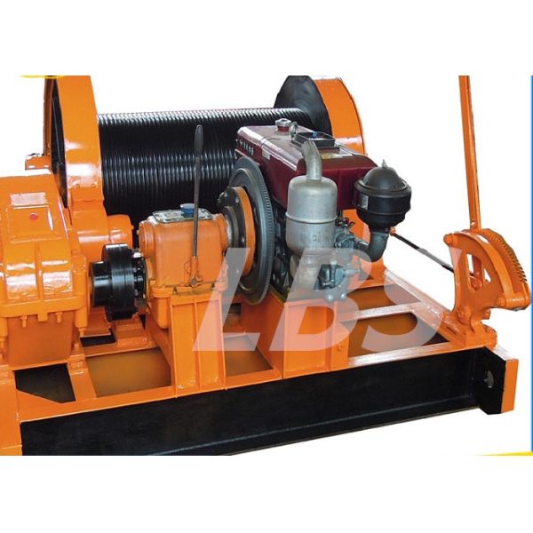 High Power 60 Ton Winch With Spooling Device Custruction Use
