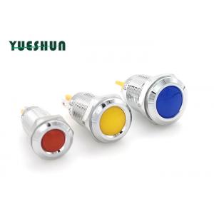 China Metal Panel Mount LED Indicator Lights 12mm For Car Motorcycle Boat supplier
