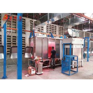 Powder Coating Line Hanging Style Or Ground Rail Hight Temperature Over