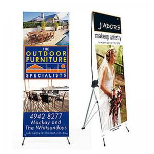 China Advertising x banner standing banner promotional display economic printing x-banner supplier