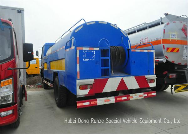 Stainless Steel Liquid Tank Truck / Water Tanker Truck With High Pressure