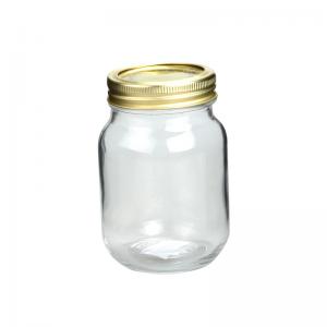 China Customized Mason Jar Drinking Glasses Transparent Mason Jars With Handles supplier
