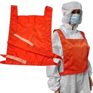 China Cleanroom Dust Free ESD High Visibility Safety Vest Conforms To IEC 61340 Standard supplier