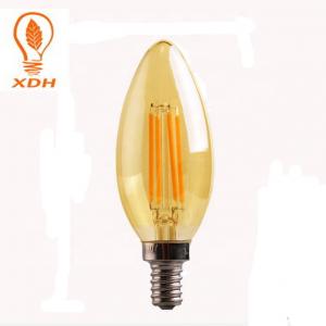 4W C35 Gold Tint 2200K E14 220V LED Filament Bulb amber led filament candelabra light bulb