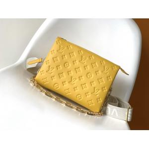 China Sunflower Monogram Embossed Custom Branded Bags Coussin PM Louis Vuitton Puffy Lambskin supplier