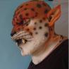 X-MERRY Zoo safari animal carnival dress up prop male leopard latex mask for