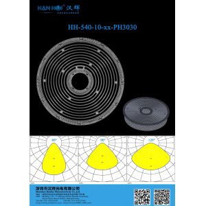 China 3030 LEDs High Bay Light Lens Φ293mm Haute puissance Haute transmission wholesale