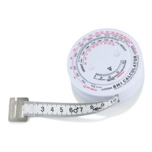 150cm Retractable BMI Body Mass Tape Measure For Body Fitness Weight Loss Measurement