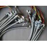 Flexible Conduit Universal Wiring Harness 105 C Rating IP40 Zinc Alloy Conduit