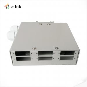 6 Ports Din Rail Fiber Splice Box For 6 Port SC ST LC Duplex Adapter