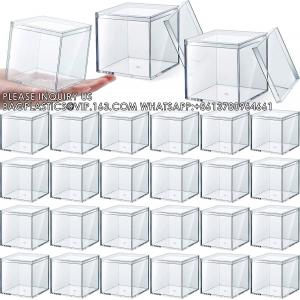 Acrylic Box With Lid Clear Small Acrylic Box Plastic Square Cube With Lid Mini Acrylic Containers Display Box