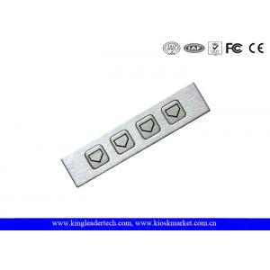 Functional Metal Numeric Key Pad , 4 Keys Numeric Stailess Steel Keypad