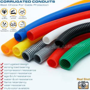 China PA Polyamide Colored Electrical Conduit, AD15.8 Nylon Corrugated Tube 12mm Polymer Flexible Pipe for Wire Harness supplier