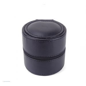 China Durable Cylinder Shaped Bags For Smart Watch PU / Leather Material Velvet Lining supplier