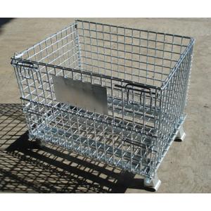 Steel galvanized warehouse wire mesh cages for sale