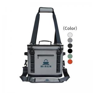 Insulated 24 Can Cooler Bag With Front Pocket Hypalon Material