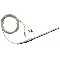 China 6mm Dia Temperature Sensor Pt100 3 Wire RTD High Precision E J K Type on sale