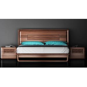China Full Solid Wood Uruguay Rose Wood Bedroom Furniture , 1.8*2.0 King Size Bed supplier