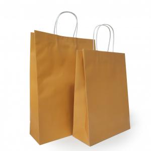 China 18 Colors Optional Solid Color Kraft Paper Bags Can be used Multiple Times Shopping Bags supplier