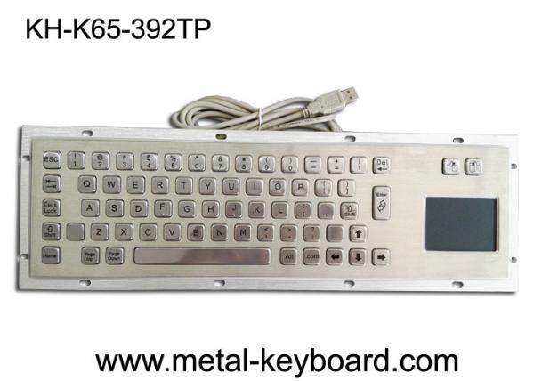 Stainless Steel Panel Mount Kiosk Laptop Mechanical Keyboard IP65 USB Connection