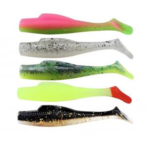 5.5CM 1.6G Fishing Lure Kit TPE Material Soft Bait Paddle Fishing Lure Sets