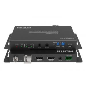 18Gbps 2.0 Video HDMI Over Fiber Extender With Audio Extracting