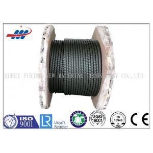 Black Elevator Steel Wire Rope , Left / Right Lay Wire Rope Cable 6-48mm Gauge