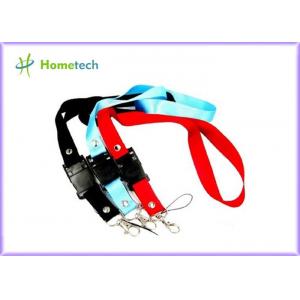 China High quality gifts promotional printed lanyard neck strap USB flash drive for factory workers supplier