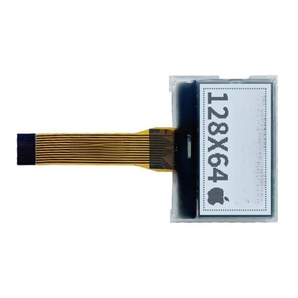 200 Cd/M2 Brillo Pantalla LCD monocromática 128x64 Pantalla LCD de matriz de puntos