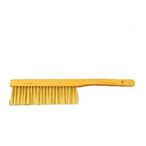 China Beekeeping Tools Double Rows Fiber Bee Brush With Wooden Handle Plastic Hair supplier