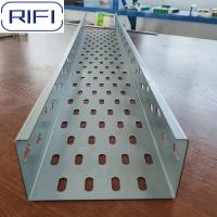 China Rectangular Perforated Electrical Cable Tray Customized Length on sale