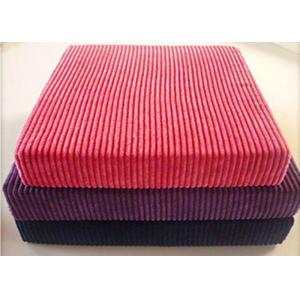 8w Cotton Corduroy Fabric For Clothes , Plain Dyed Organic Corduroy Fabric