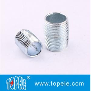 China 1/2 to 2 Carbon Steel Electro Galvanized All Thread Conduit Nipple, RMC / IMC Conduit And Fittings supplier