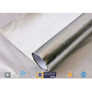 China Waterproof 880g Light Reflect Silver Coated Fabric High Temperature Adhesive wholesale