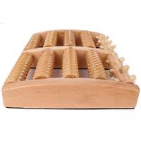 China Large Manual wooden foot massager ,  18 separate nubs wooden foot roller on sale