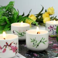 China Luxury Wedding Decoration Home Scented Candles Ceramic Jar Candle Holder on sale