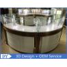 China High End Stainless Steel Gold Jewellery Showroom Display With Led Light wholesale