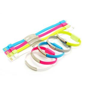 China Wholesale hot selling silicone wristband data cable Line supplier