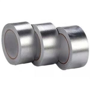 China Utility Grade Aluminum Tape Waterproof Flame Retardant HVAC Foil Fiberglass Fabric Tape supplier