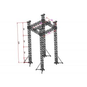 China Silvery Line Array Speaker Aluminum Stage Truss Wear Resistant With Canopy supplier