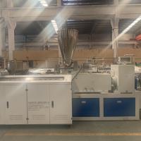China 400kg/H  Conical Twin Screw Plastic Extrusion Line on sale