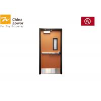 China Powder Coating 3X7 Feet 6 Panel 90Mins UL Listed Fire Door on sale