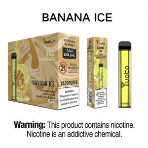 2500puffs Banana Ice Disposable E Cigars / Smoking Vapor Cigarettes