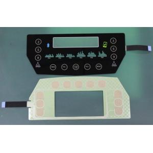 China translucent black glass or PET Capacitive Membrane Switches, capacitive touch membrane keypad supplier