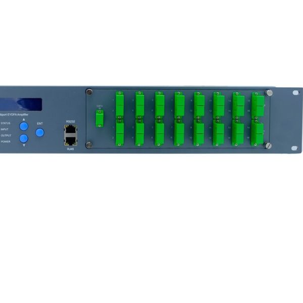 1550nm High Power WDM 16 port *23dBm 32dbm EDFA for CATV/HFC/PON optical amplifier