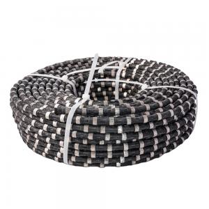 China 11.5mm Sintered Bead Rope Diamond Wire Saw for Wet/Dry Reinforced Concrete Cutting supplier