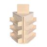 China 3 Tier Wooden Display Stands Rotating Countertop Display Stands For Coasters wholesale