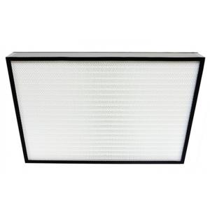 Extruded Aluminum Frame Mini Pleat HEPA Filter Without Separator ISO Certification