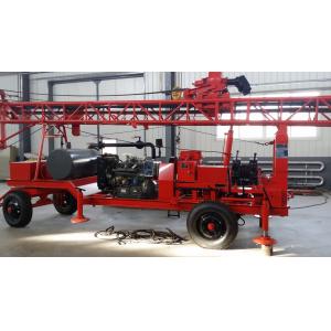 China GL - IIA 300m Small Well Drilling Rig Portable Trailer Mounted Diesel Engine Power supplier