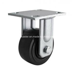 China Edl Heavy 4 320kg Rigid PU Caster 7004-66 Black Color Caster with Customized Request supplier